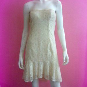Lace Strapless Dress Size 5